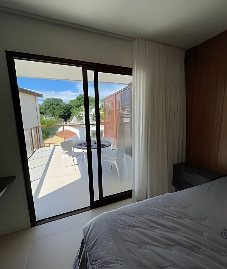 Mar Dá Liberdade 114 Suíte com varanda ampla