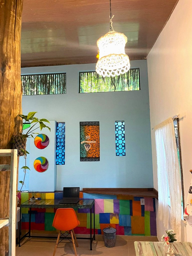 Vila Entreluas 02 - Chalé com área externa